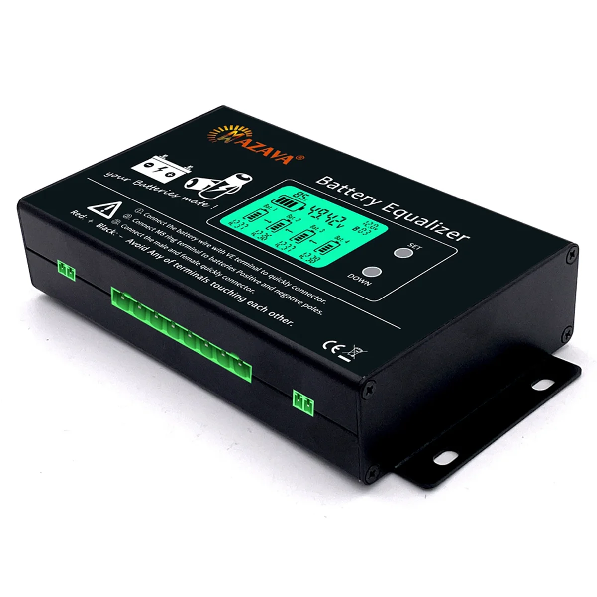 

A10RR MAZAVA HX02 LCD Display Battery Equalizer 4S 12V 24V 36V 48V Connect Voltage Active Balancer Lead Acid Batteries Monitor