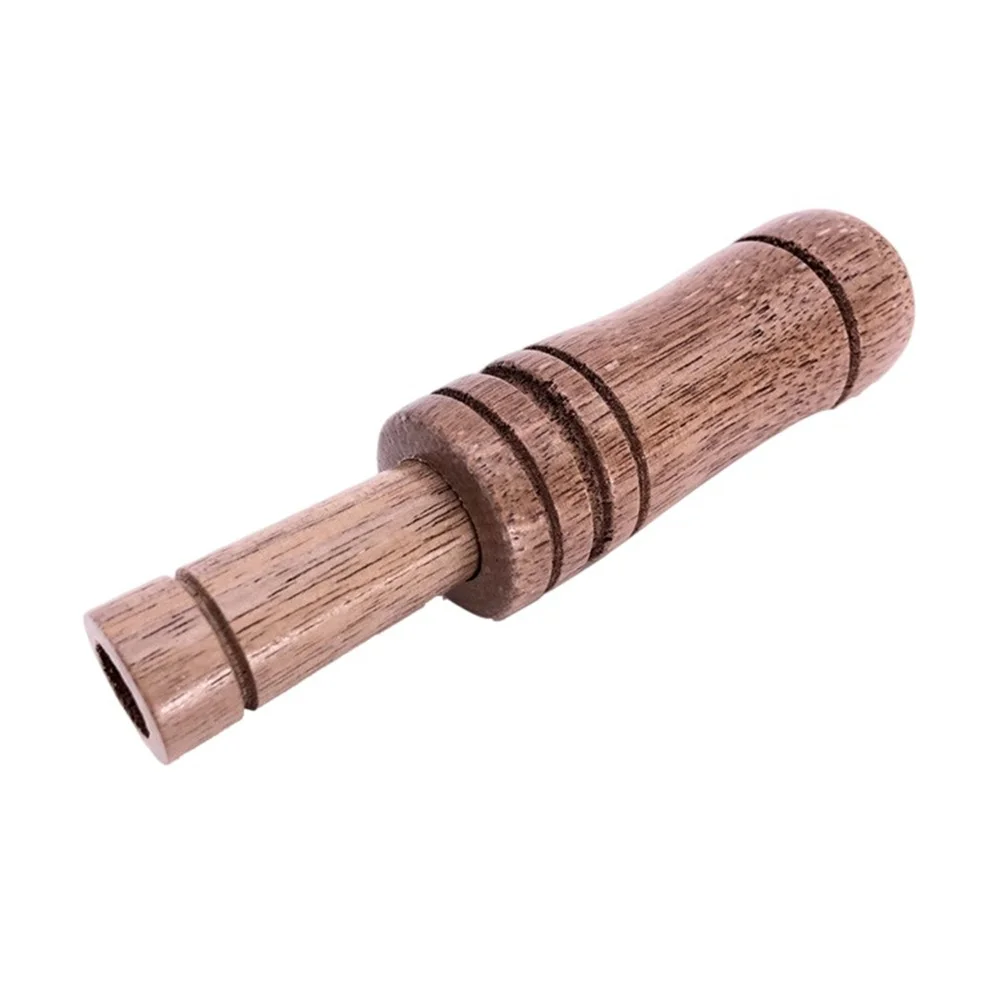 Outdoor Hunting Whistle Mallard Wild Bird Goose Call Oak Wooden Whistle Travelling Carrying Hunting Decoys Trap Whistle