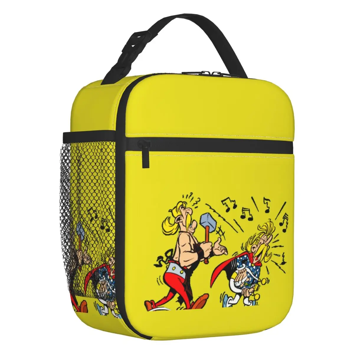 Asterix And Obelix Music Resuable Lunch Box for Women Leakproof Funny Manga Thermal Cooler Food Insulated Lunch Bag Office Work