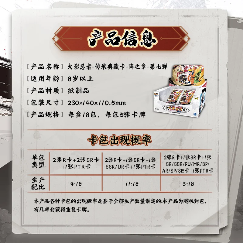 KAYOU Genuine Naruto Cards Tier 4 Wave 7 Chunin Exam Climax
