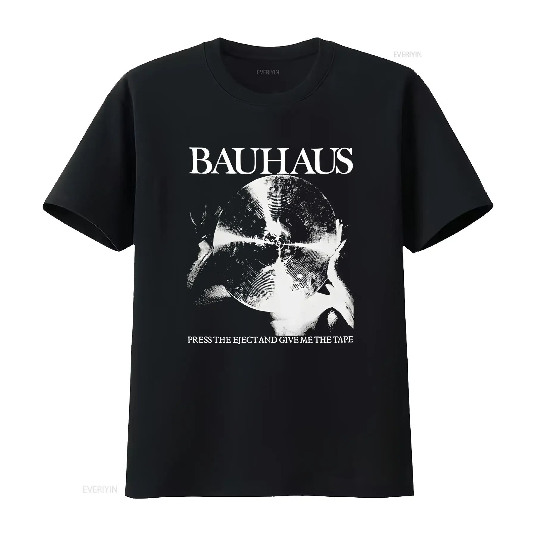 Bauhaus Press the Eject and Give Me Tape T Shirt Cotton Sizes MSC 891333 long or short sleeves vintage Washed Stylish Soft
