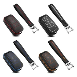 LUCKEASY For porsche cayenne 2007 2008 leather Smart Remote key Case Cover Holder