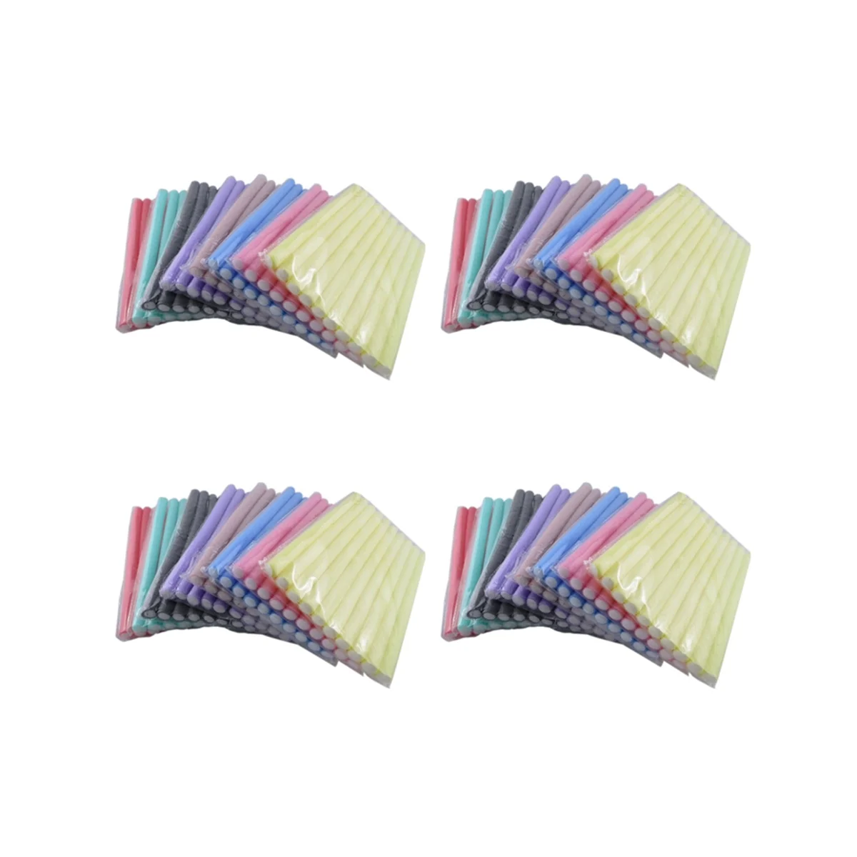 A64E Fast Shipping Wholesale 40Pcs Lot Curler Makers Soft Foam Bendy Twist Curls DIY Styling Hair Rollers Tool for Women