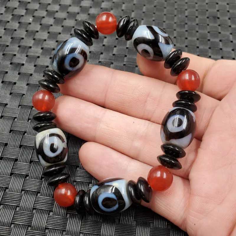 агат, трехглазая бусина Дзи, лулутонг, нефрит, браслет из жадеита