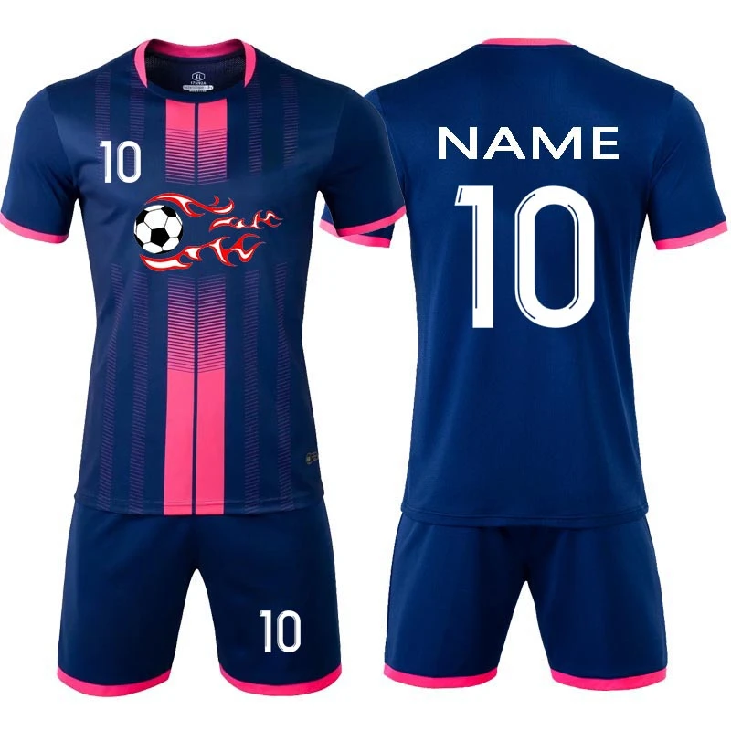 Children Football Jerseys Men Boys Soccer Clothes Sets Short Sleeve Kids Football Uniforms Adult Kids Soccer Tracksuit Jersey