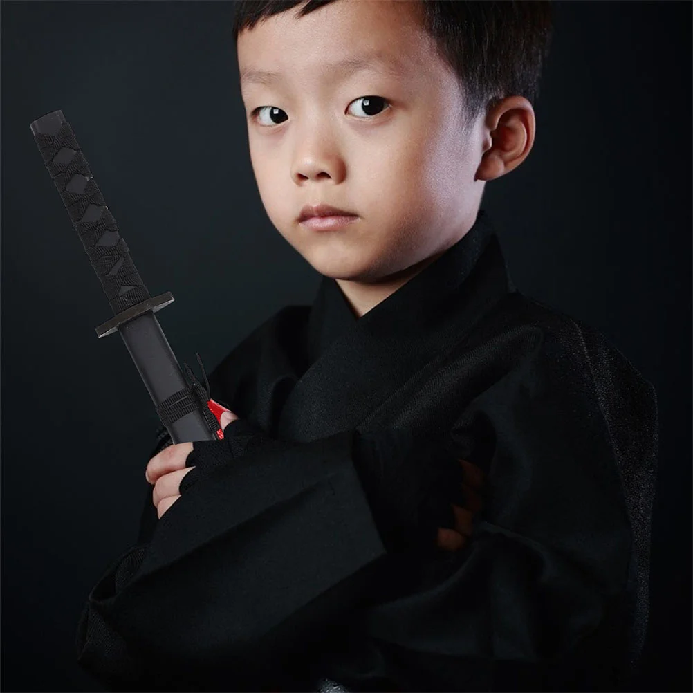 2 قطعة السيف الخشبي التفاعلي للأطفال اللعب مقاومة للاهتراء تأثيري حفلة الهالوين جمع الأطفال الدعامة لعبة السيف