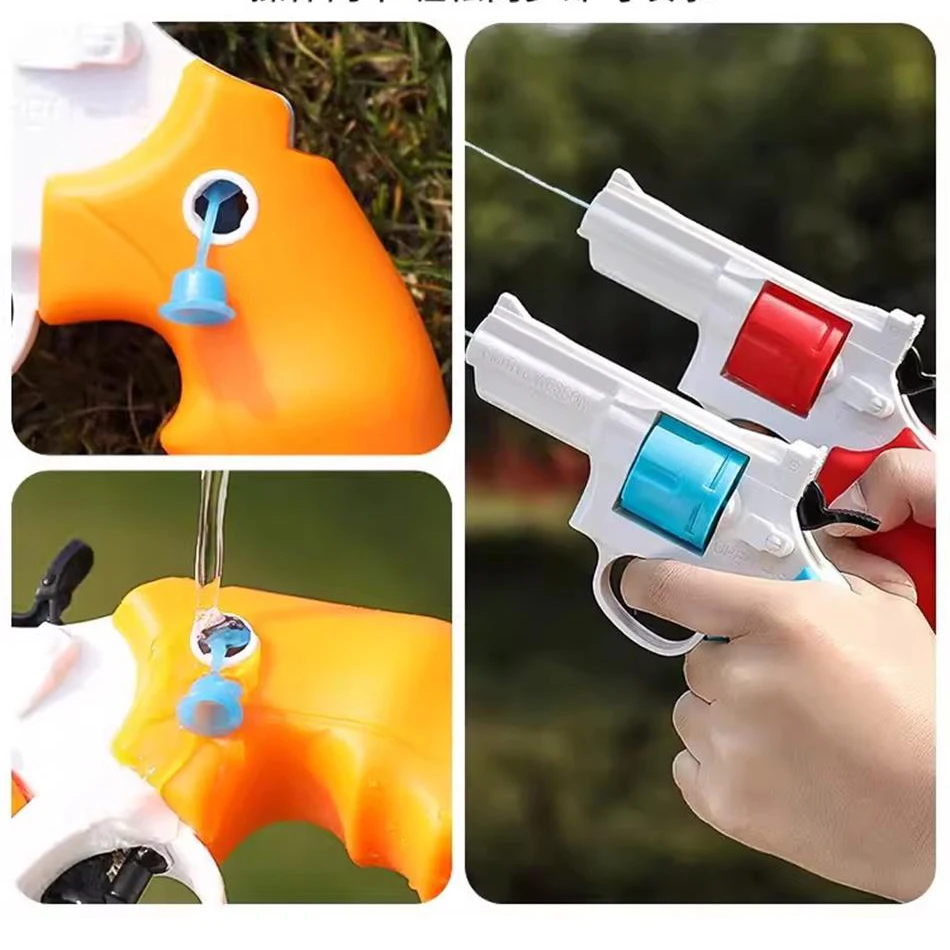 Huiqibao Sommer Revolver Wasser pistole Mini manuelle mechanische kontinuierliche Wasser pistole Spielzeug Jungen Mädchen Outdoor Strand Wasserspiel zeug