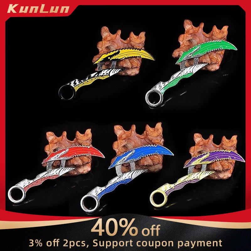 

15 CM Foldable Claw Knife Game Peripherals Metal Craft Weapon Model Collectible Desk Ornaments Creative Birthday Gift for Boy