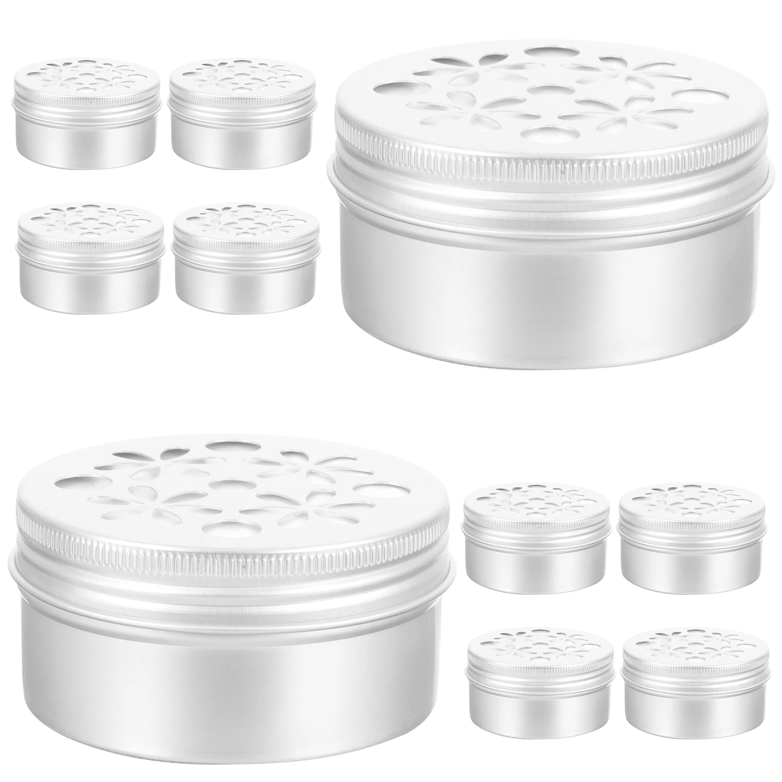 

10pcs Scent Training Boxes 120ML Aluminum Sniffle Case with Lids for Dogs Search Games Toys Pet Scent Training Boxes Supplies