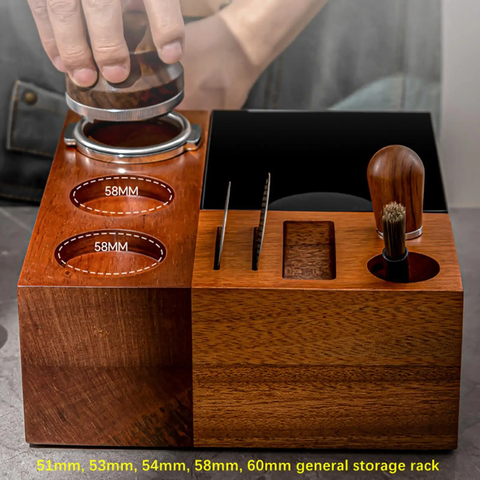 

Coffee Grounds Box Espresso Knock Box Multipurpose Detachable Espresso Accessory