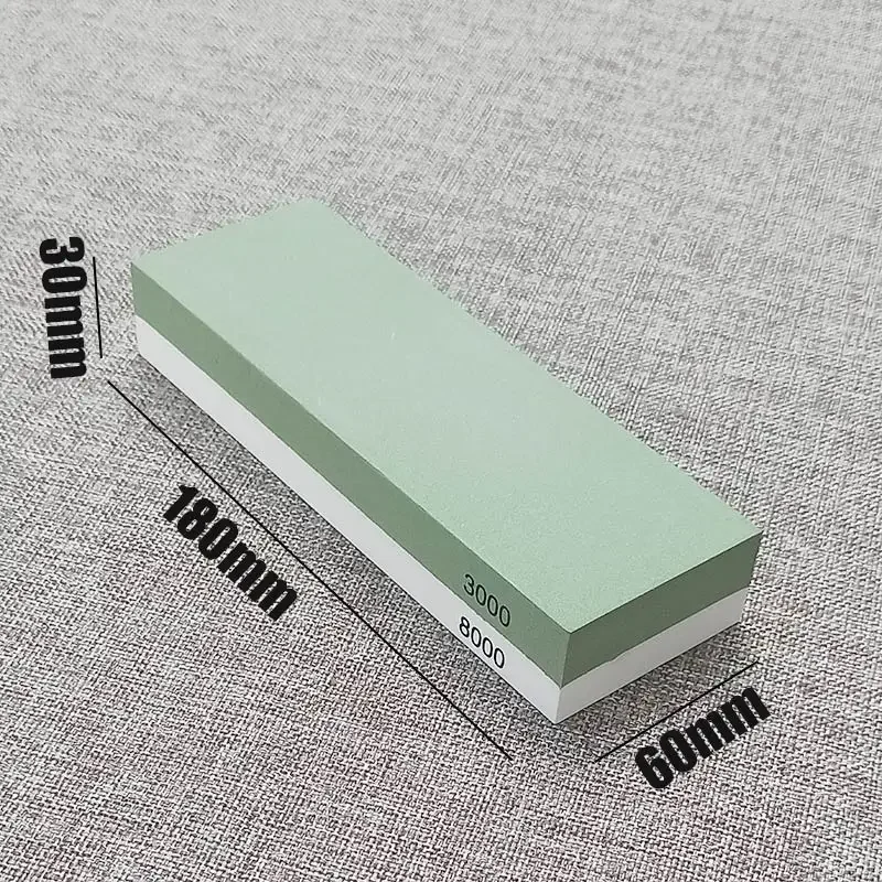 Double Sided Knife Sharpening Stone Professional Whetstone 1000/3000/8000# Woodwork Grinding Stone Polishing Tool White Alundum