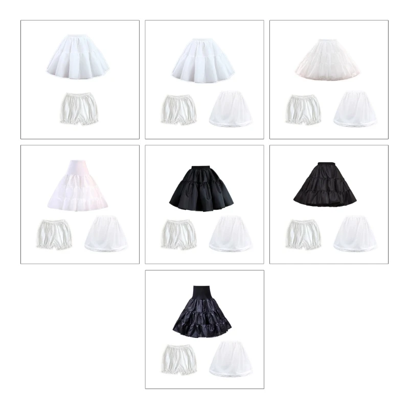 Women Petticoat Skirts Lolita-Wedding Crinoline-Underskirt Slips Liner Skirt