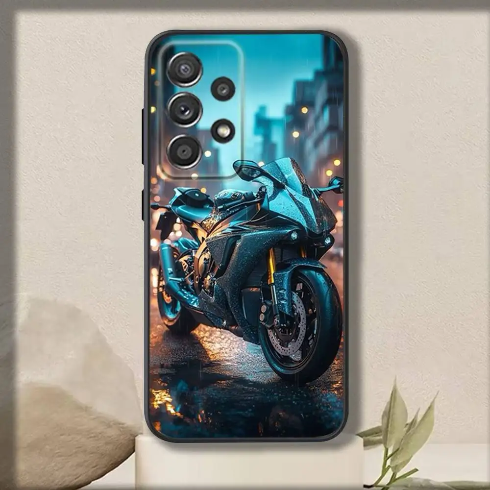 حافظة هاتف Y-YZF RS لهاتف سامسونج S 25,24,23,22,30,21,10,9,Ultra,Plus,Lite,FE,4,5G حافظة سوداء ناعمة