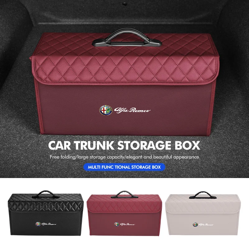 

2026 Горячий ящик для хранения багажника автомобиля Alfa Romeo, складной контейнер для хранения, сумка для уборки Alfa Romeo Giulietta GT 159 147 1