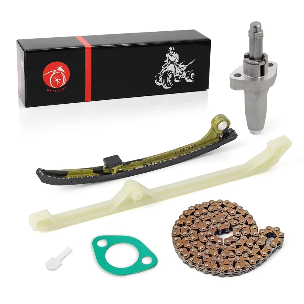 Cam Timing Chain and Tensioner Lifter Guide For HONDA 2003-2022 Pioneer 700 SXS700 Big Red 700 MUV700 Rincon 680 TRX680