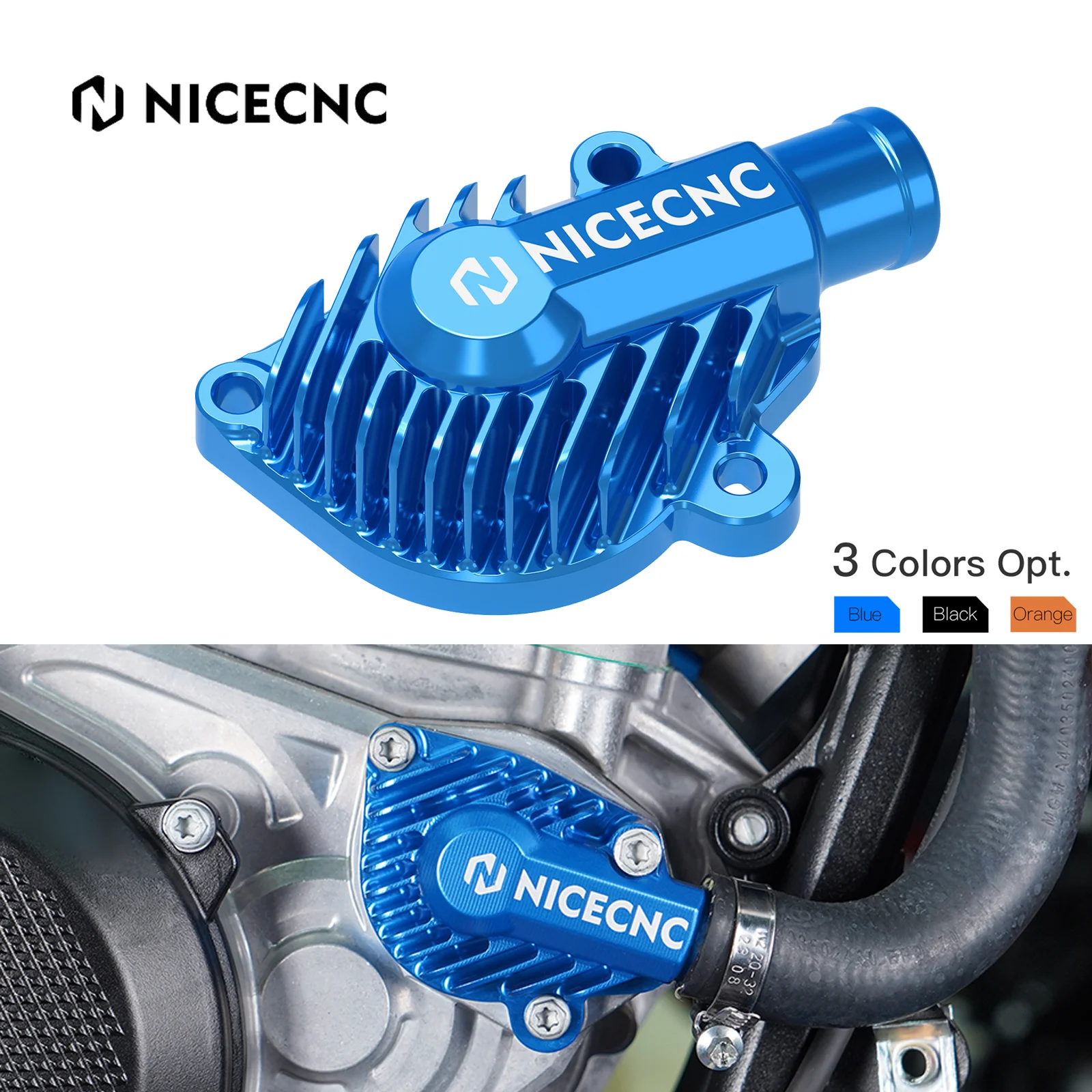 

NICECNC For Husqvarna TE 300 TE 150 250 300 2024 TC 125 TC 250 TX 300 2023 Motorcycle Aluminum Water Pump Cover Guard Protector