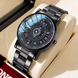 OPK brand steel band digital display men's quartz watch 8126