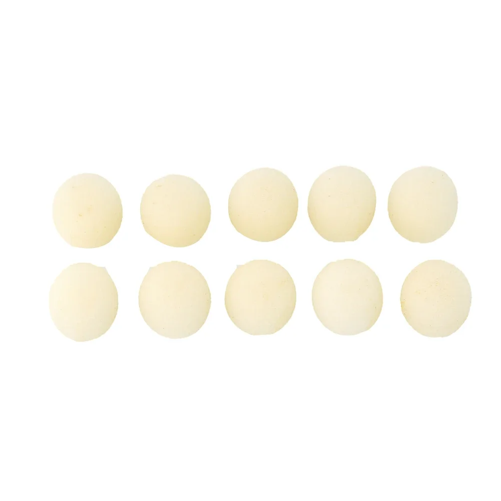 10 pezzi di copertura per parabrezza in schiuma per microfono per cuffie da gioco, microfono indossato, testa beige, sostituzione del cappuccio in spugna per microfono indossato