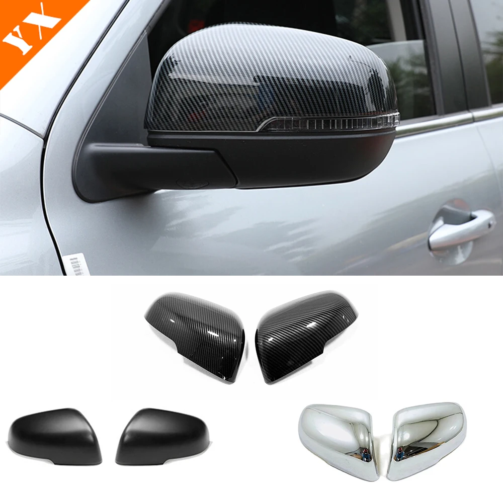 

Carbon/Chrome/Black Trim Car Side Mirror Rear View Mirror Cover For GWM Great Wall Wingle 7 FengJun 7 2018-2022 Accessories