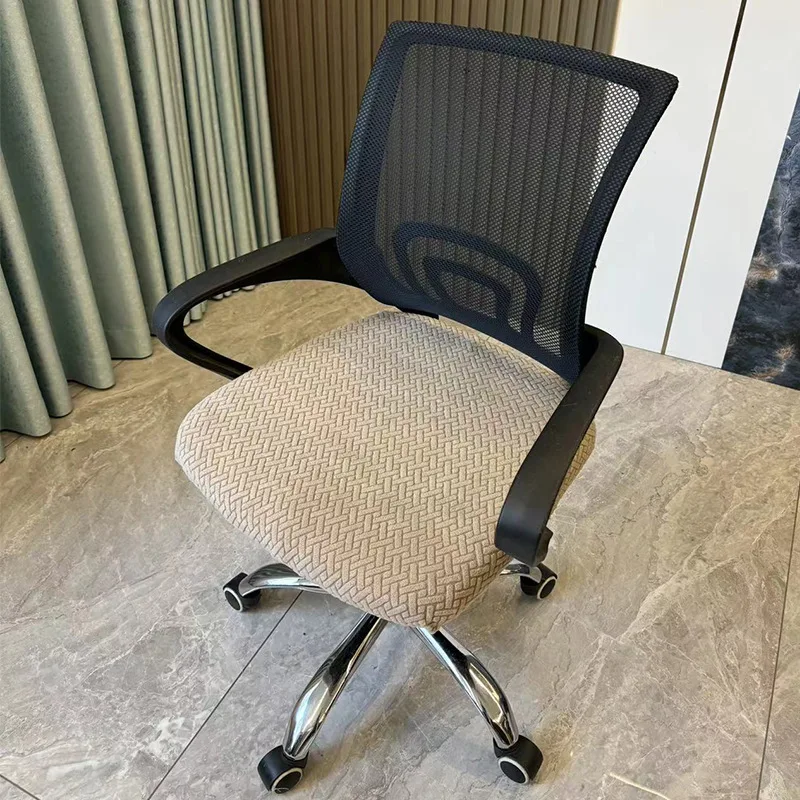 1 قطعة كرسي مكتب يغطي تمتد كرسي الكمبيوتر مقعد قابل للغسل مطاطا مكتب كرسي مقعد حامي الغلاف للمكتب #6