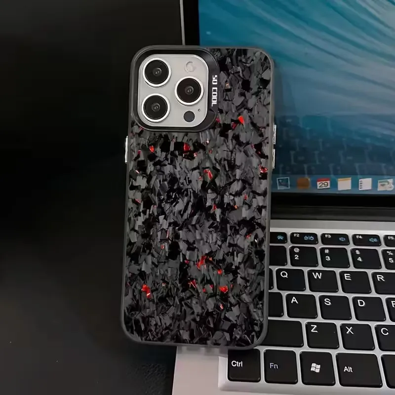 Geometric Carbon Fiber Pattern Phone Case For Xiaomi Redmi Note 14 13 12 11 Pro Plus 5G 12S 11S 10S Redmi 13C 14C 15C 12 Cover view 2