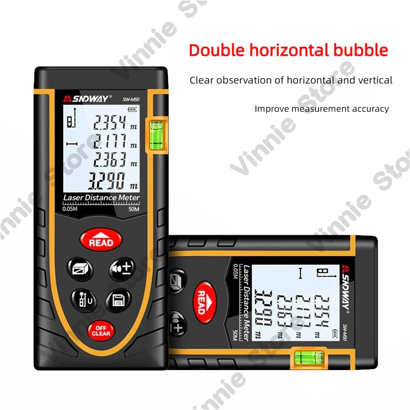 Laser rangefinder infrared rangefinder high precision measuring instrument laser ruler electronic ruler