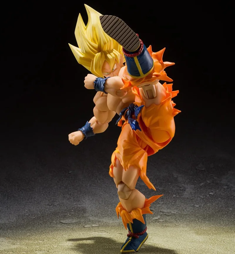 Anime Dragon Ball Super Saiyan Goku Battle Damage Awakening 3.0 Figurine Model PVC Action Toys New Year's Christmas Gifts 17cm