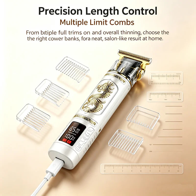 Men's Hair Trimmer - Professional Shaving Machine Hair Cutting Clipper for Barbers Men's Hair Cutter Razor for Precision Detaili gallery 3