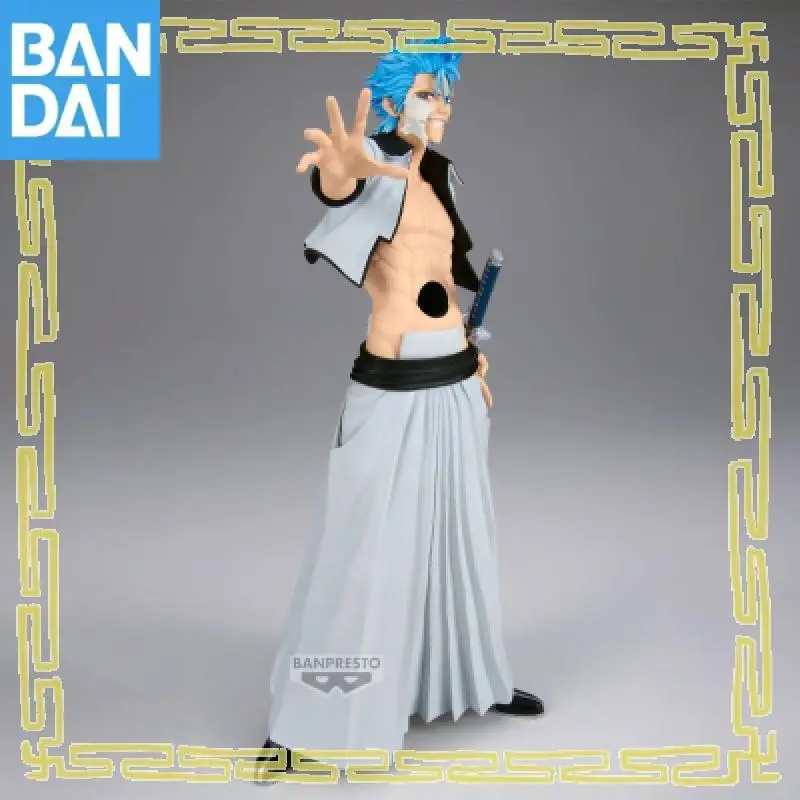 Genuine Bandai Namco Banpresto Bleach Maximatic Grimmjow Jaegerjaques Pvc Anime Figure Model Collector Toy Gift Desktop Ornament