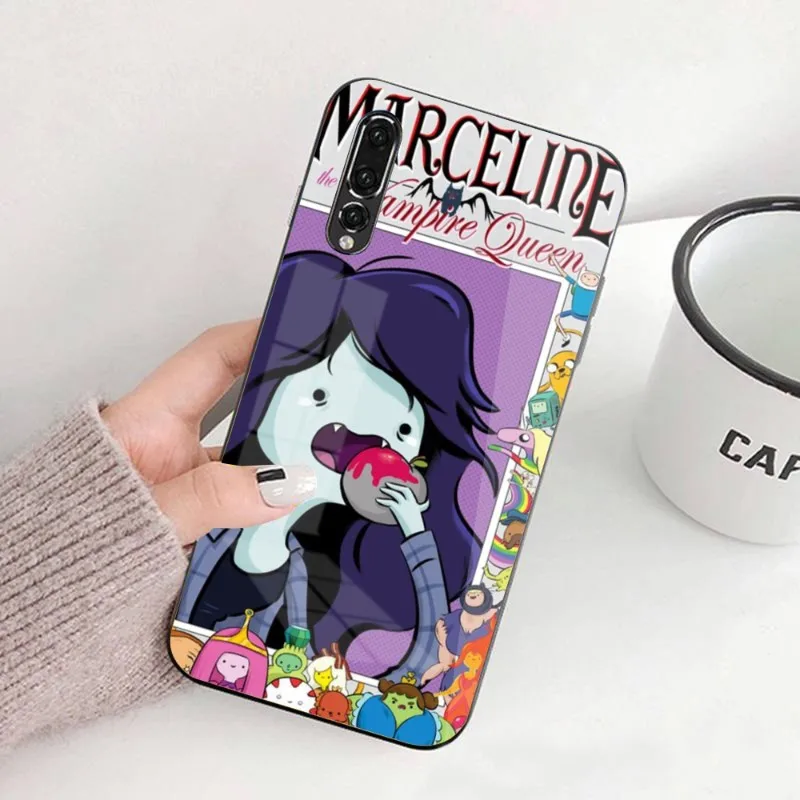 Anime Marceline Mobile Cell Phone Case for Huawei P50 P40 P30 P20 Pro Mate 40 30 20 Pro Nova 9 8 7 PC Glass Phone Cover Funda