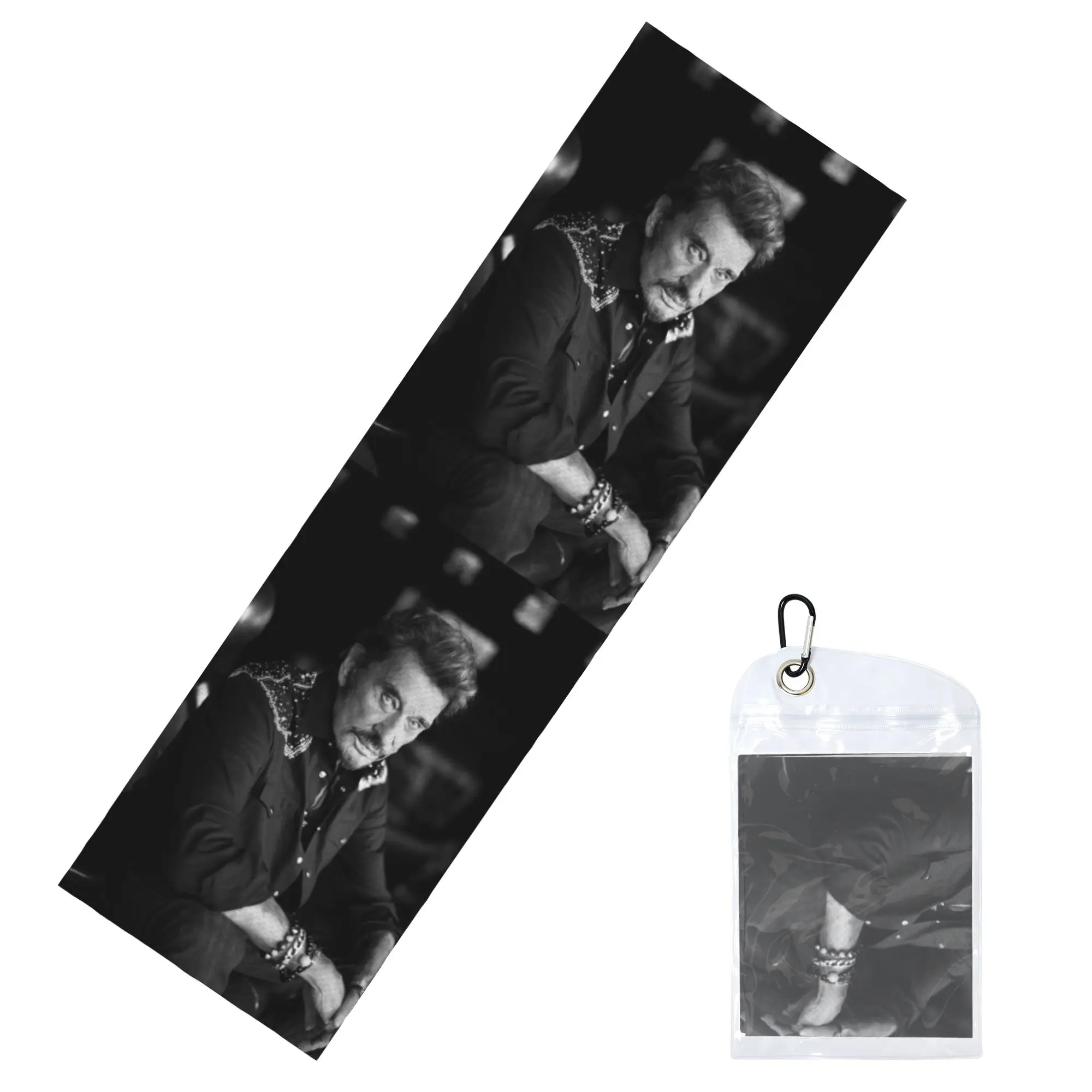 French Rock Singer Johnny Hallyday Cold Exercise Towel   Super Soft Breathable Instant Cooling Towel Yoga Towels