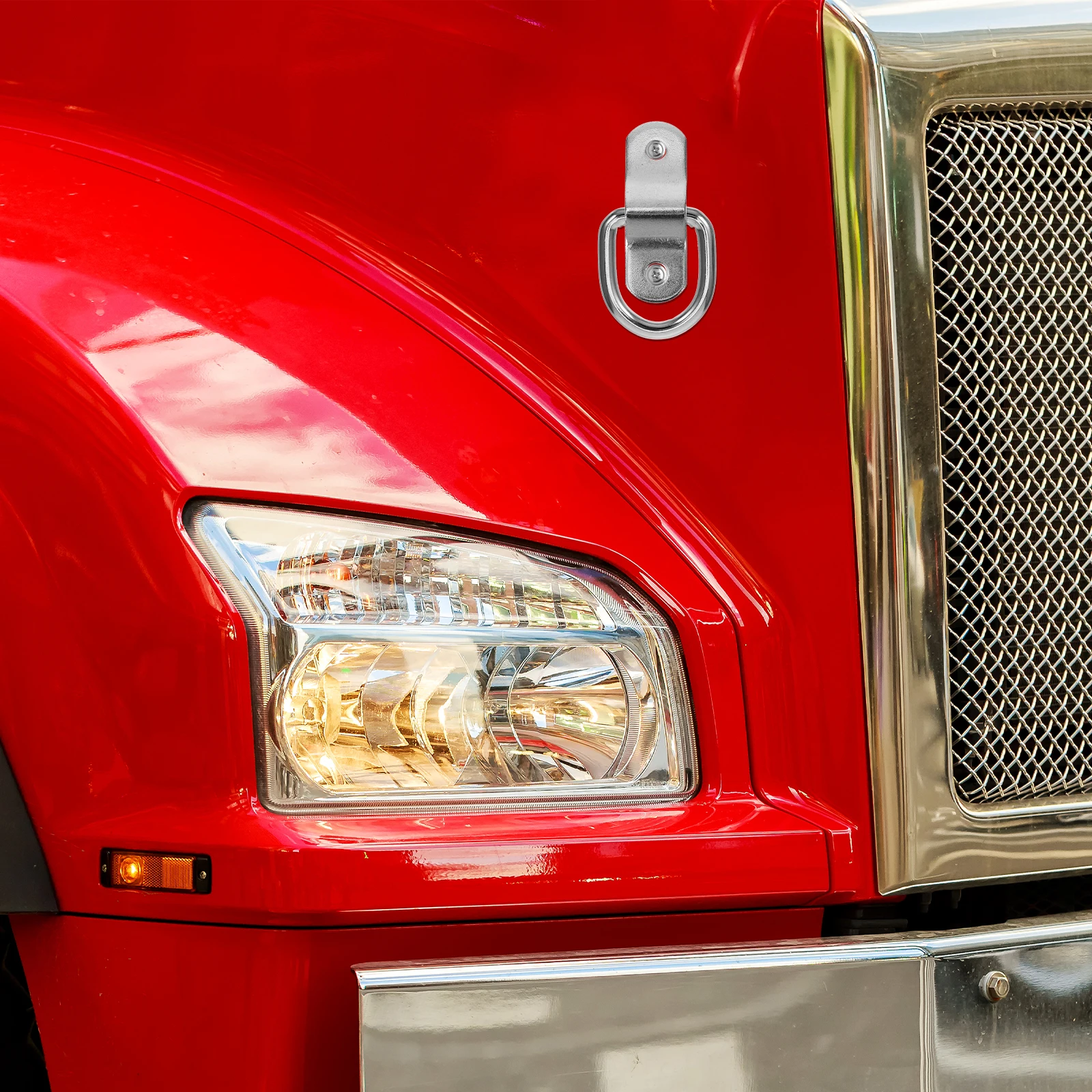 

D Ring Tie Down Anchors Heavy Duty Metal Rings for Trailers Truck D Shaped Buckle Secure Fastening Versatile Design Long Lasting