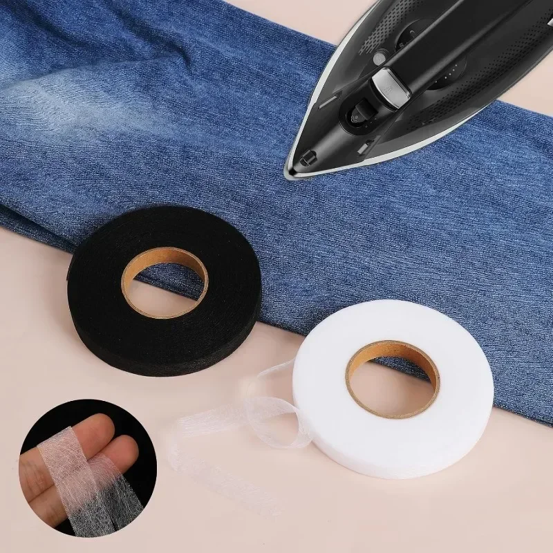 Dubbelzijdig Niet-Geweven Interlining Plakband Ijzer Op Zoom Tape Rand Korter Reparatie Broek Voor Hoeden Kleding Diy Naaien Ambachten