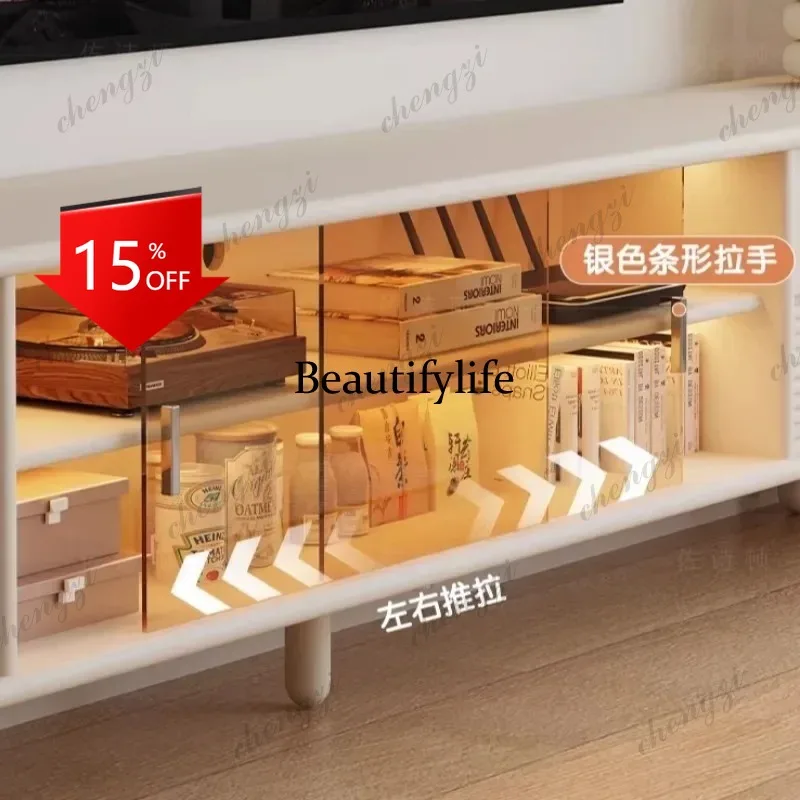 Mueble de TV de Lujo G153, Mueble de Entretenimiento con Vitrina, Mueble de TV Vertical de Esquina, Muebles de Televisión para el Hogar