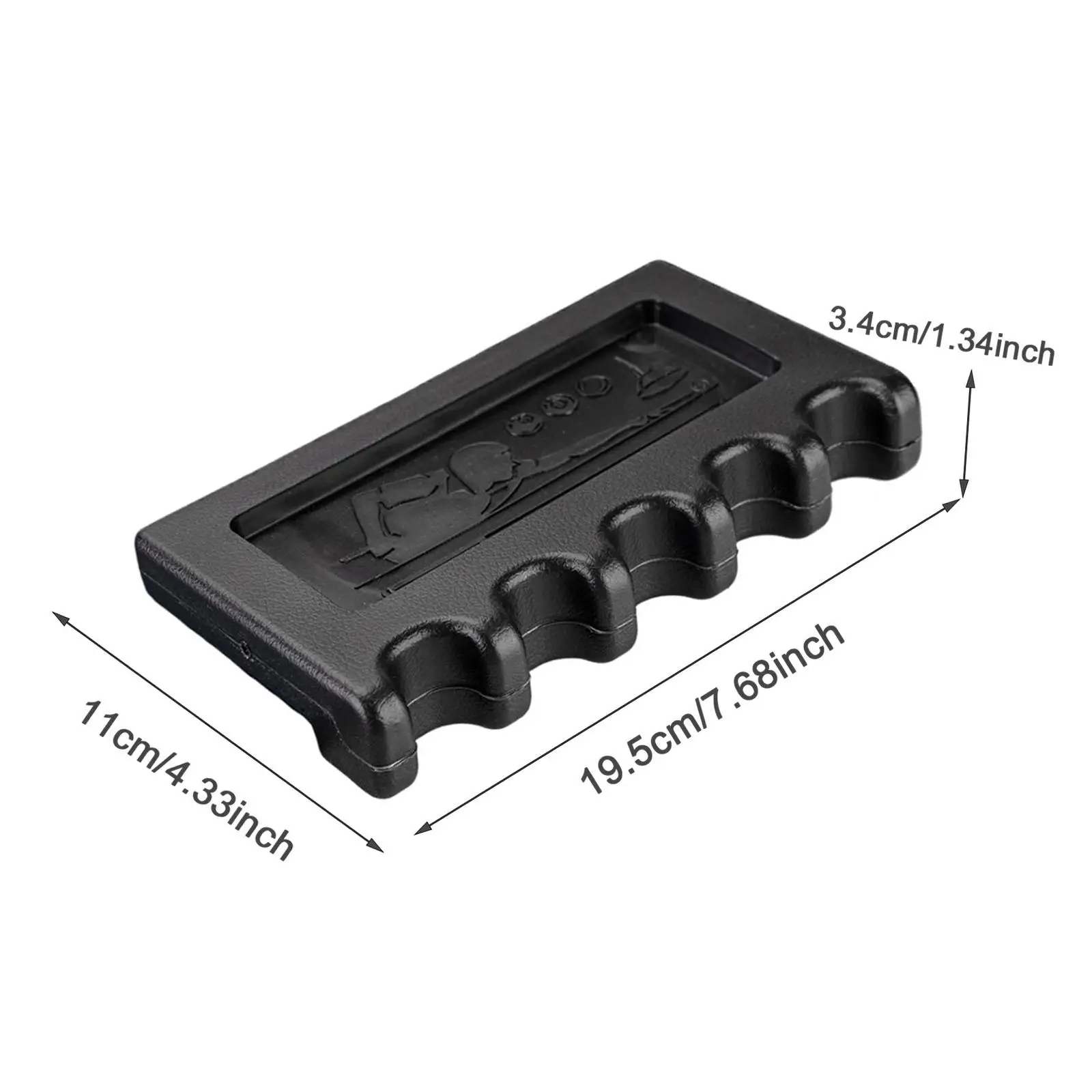 Professional Billiard Accessory 5 Slot Cue Holder Rack Non Slip Design Easy Install Supplies for Pool Table Room Use