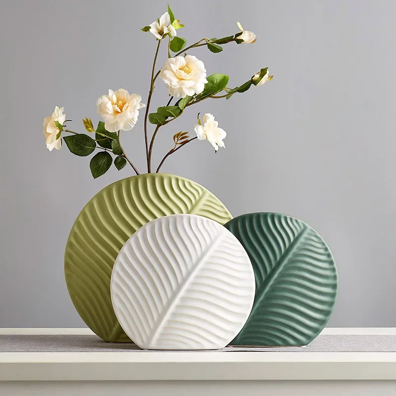 Vase Home Decor Light Luxury Ceramic Vase For Tabletop Decoration Living Room Vases Decoration Maison Jarrones вазы Vases