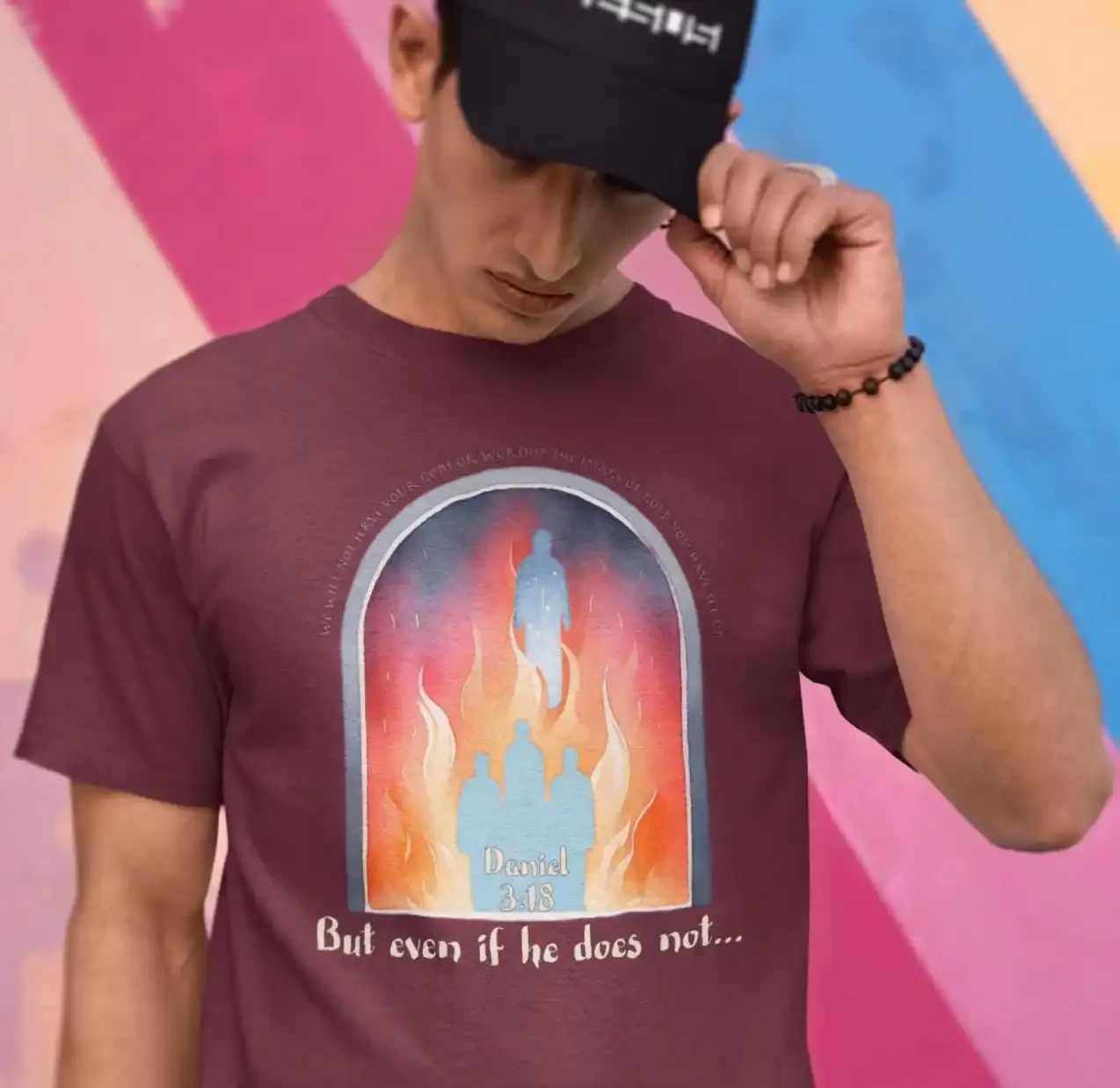 Faith Inspired T Shirt Daniel 3 18 Bible Quote Fiery Furnace Christian Religious Apparel Courageous Scripture Top