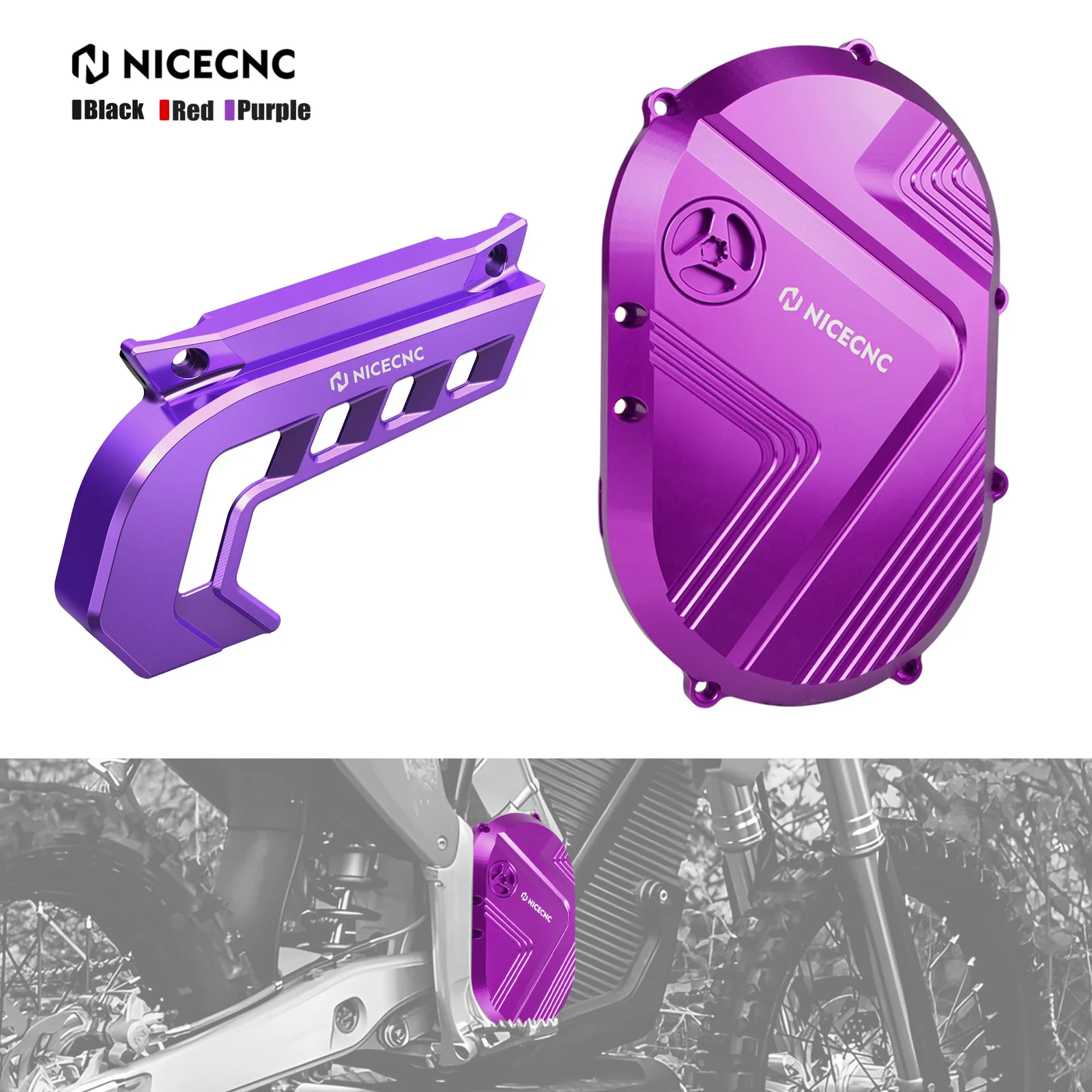 NICECNC For Stark Varg EX 2026 2025 2024 Right Side Large Motor Cover Guard  Sprocket Protector For STARK VARG MX