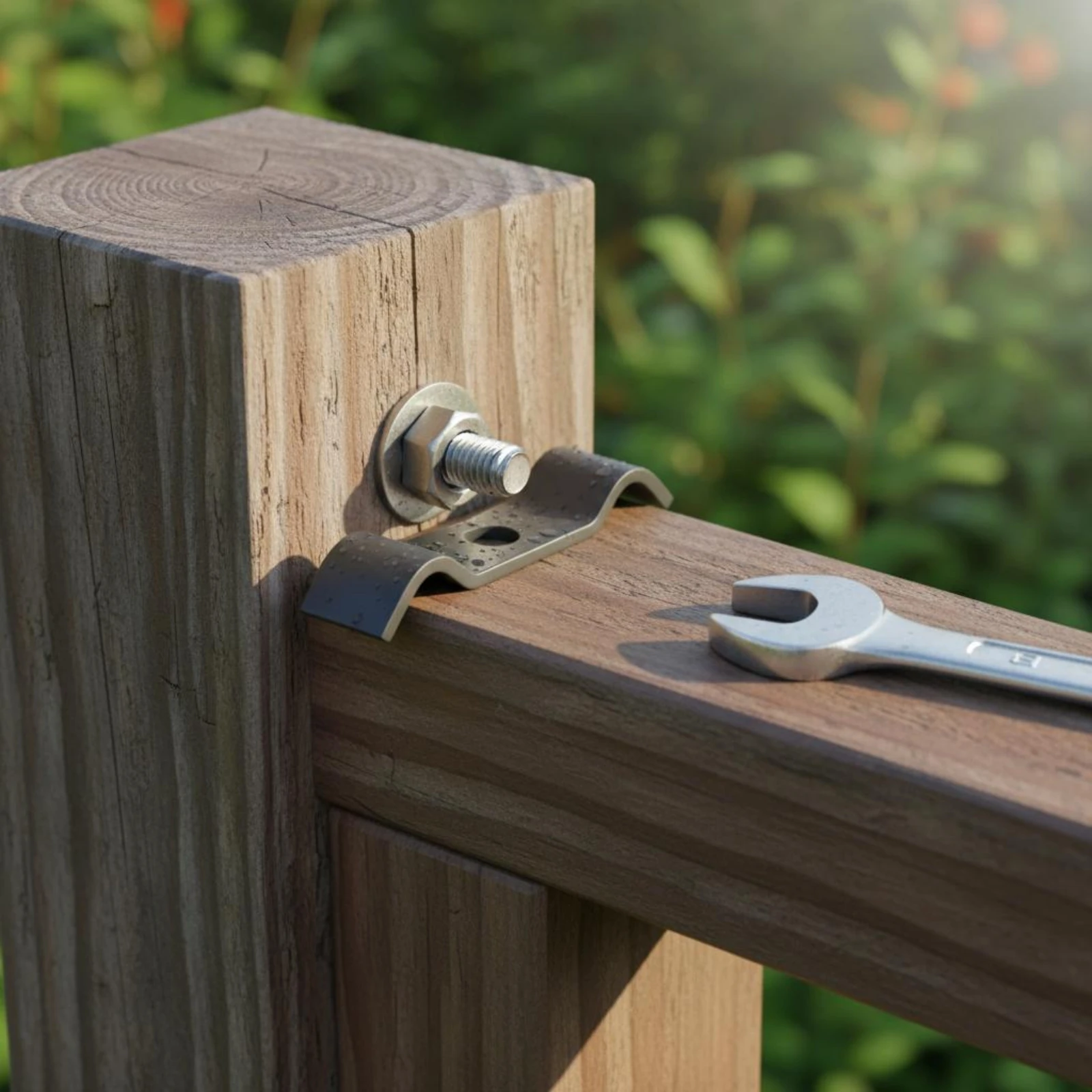 

10 Pieces Double Rod Mat Fence Clamp Easy to Install Double Rod Fence Bracket Hardware Corrosion-Resistant for Wood Fixing
