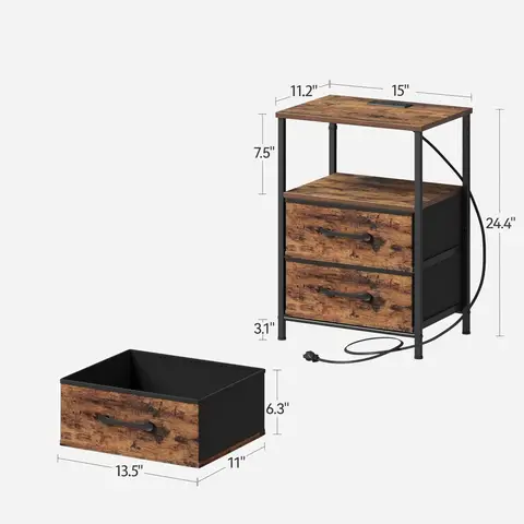 10 best sales 2 का नाइट स्टैंड सेट - №8