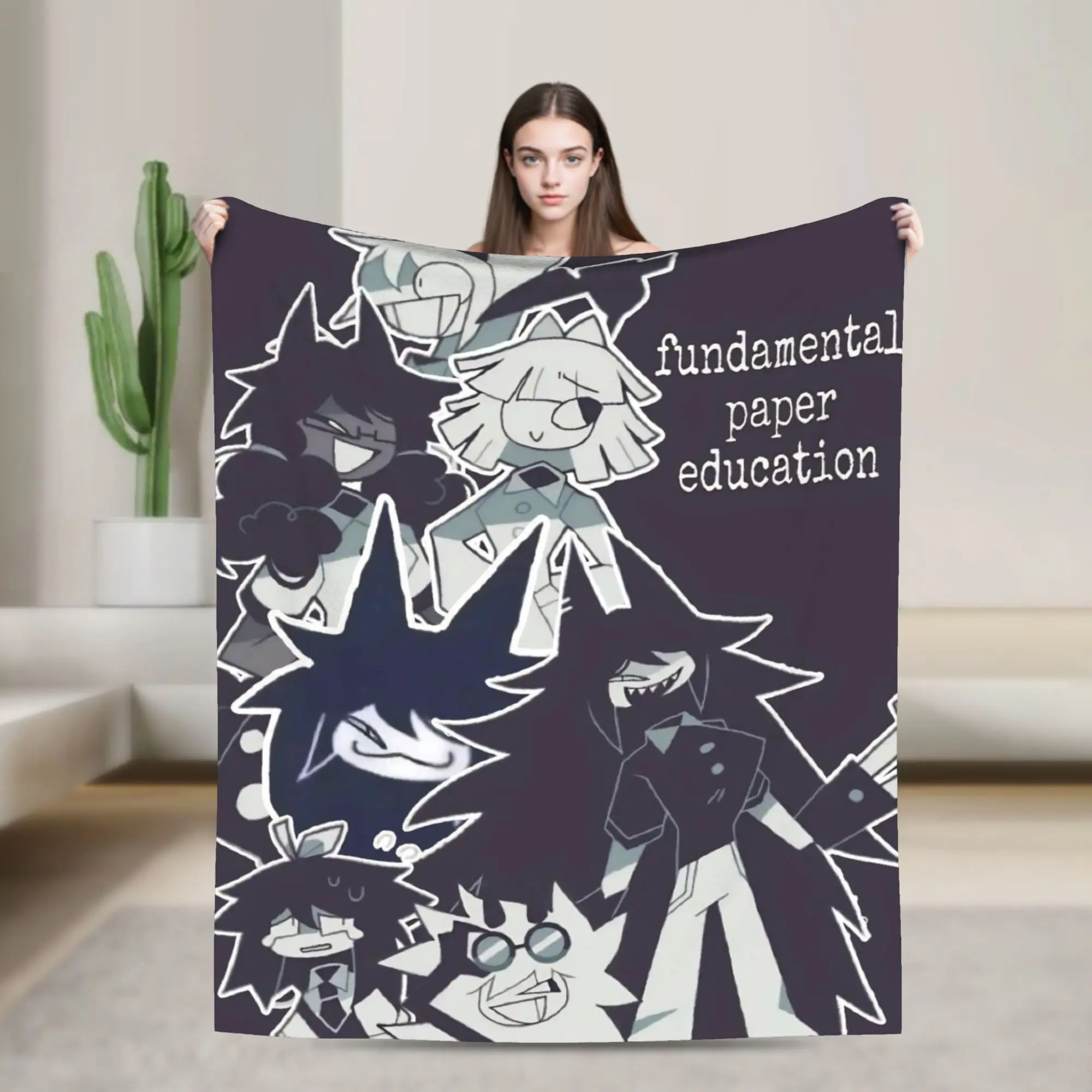 FPE Fundamental Paper Education Blanket Multi-size Super Soft and Warm  Throw Blankets for Couch Sofa and Bed