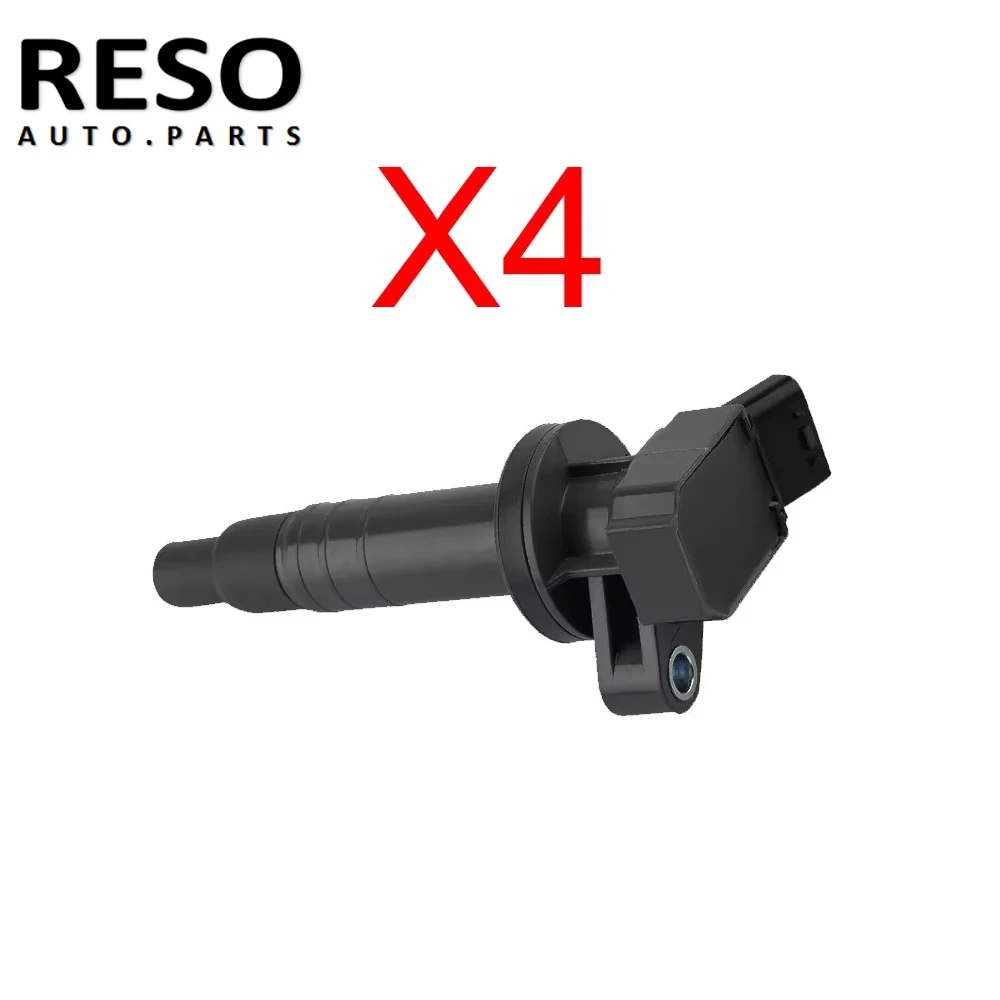 

RESO 4PCS Ignition Coil 9091902239 90919-02239 For TOYOTA LEXUS Pontiac Vibe Celica Corolla MATRIX MR2 Spyder RAV4 AVENSIS