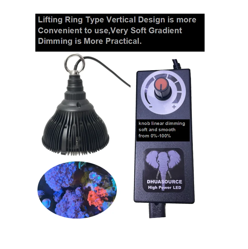 

Dimmable LED Reef Light Grow lamp fish tank bulb for Coral Fish Saltwater NanoTank Aquarium Plant SPS LPS