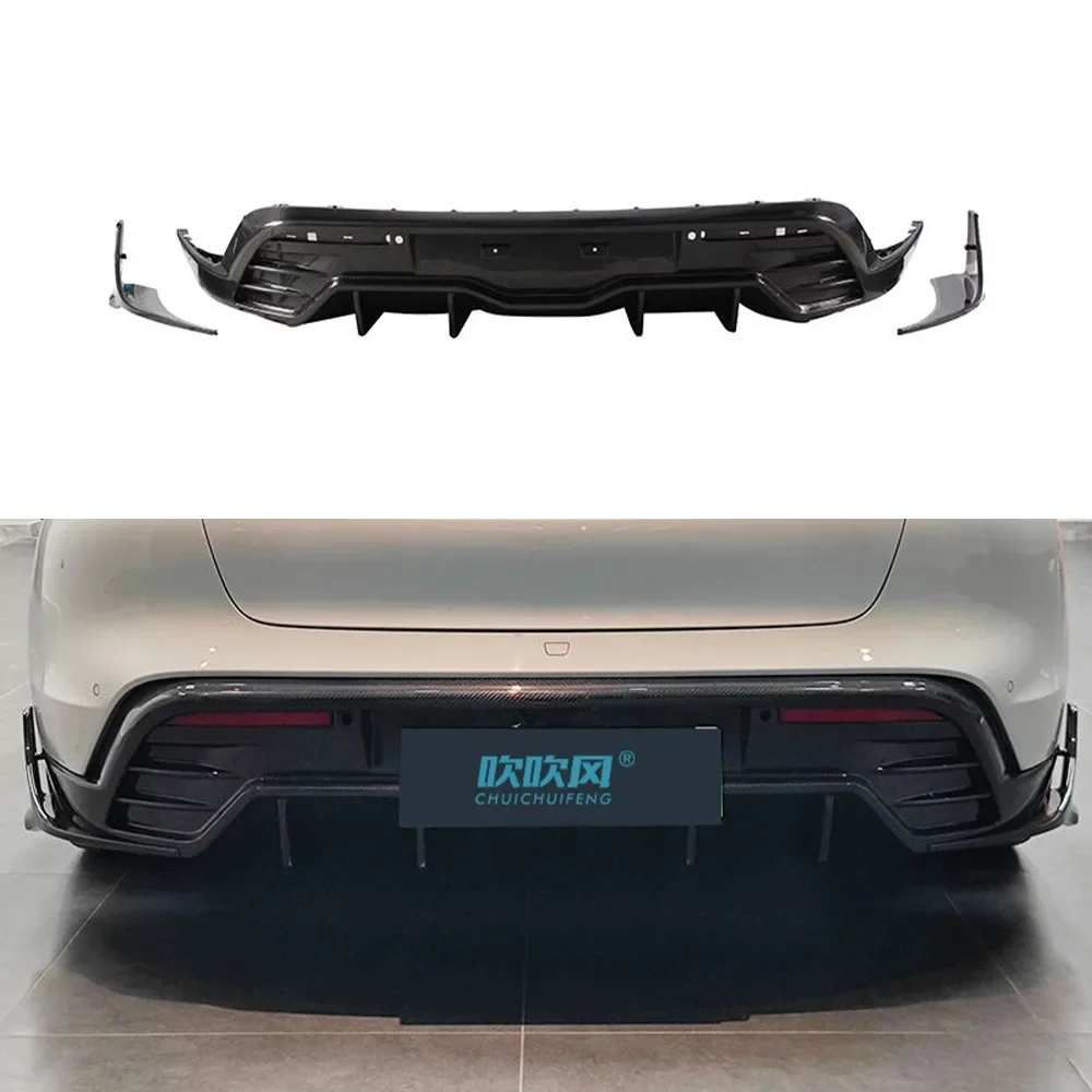 

Для Porsche Taycan сухой боковой юбки из углеродного волокна украшение для фары Задний спойлер для губ передний диффузор для губ автомобильные аксессуары комплект кузова