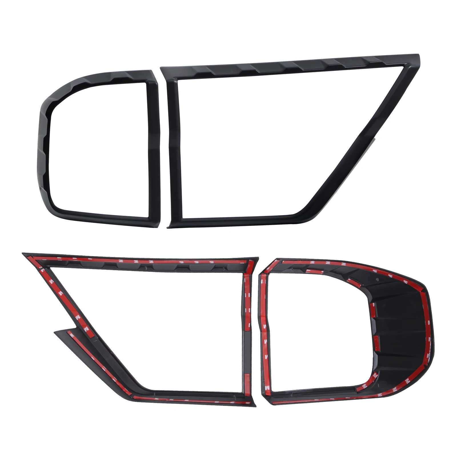 Matte Black Rear Taillight Tail Light Lamp Cover Trim For Ford Everest 2023 2024 Rear Lamp Hood Guard 4X4 Car Accessories