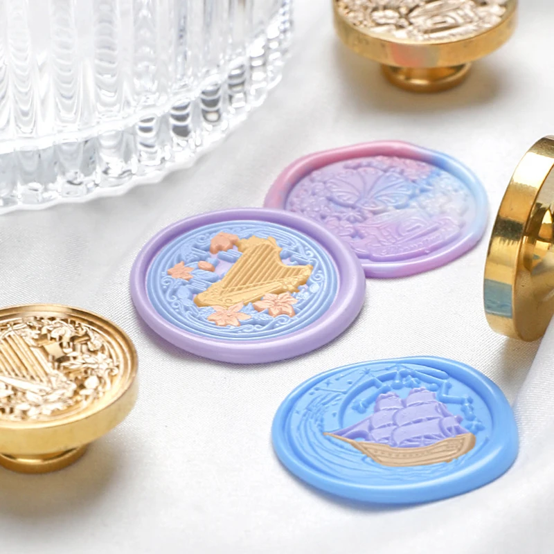 ثلاثية الأبعاد الحوت/يونيكورن ختم من الشمع ختم الرجعية ختم ختم رئيس لدعوة الزفاف هدية بطاقات التعبئة والتغليف المغلف سكرابوكينغ #3