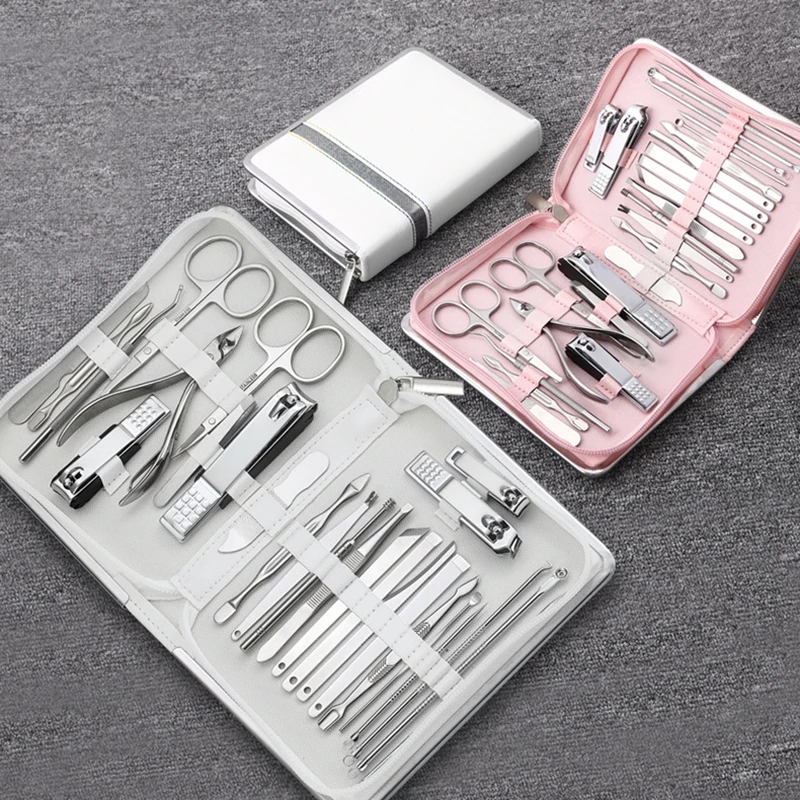 Professionelles Nagelknipser-Maniküre-Set, hochwertiger Nagelknipser aus Edelstahl, Schere, Nagelhautzange, Nagelwerkzeug-Set