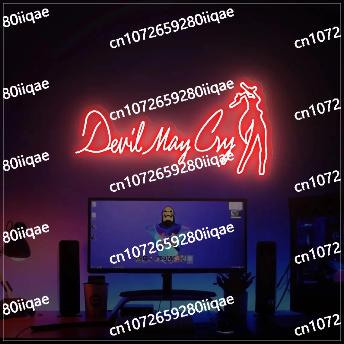 

Neon Sign Devil May Cry Neon Sign Game Wall Decor Custom Neon Sign Video Game
