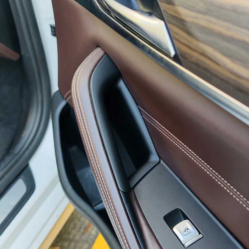 Für 5er Serie G30 2018-2023 Auto-Türgriff-Aufbewahrungsbox Innentürgriff-Organizer-Box Telefonablage Zubehör – Detail 9