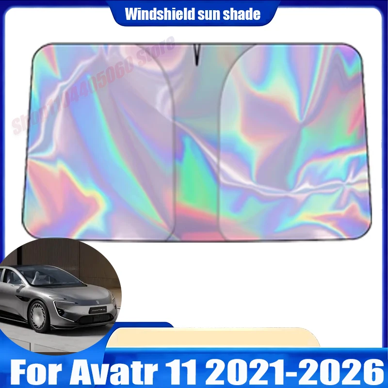 

For Avatr 11 2021-2026 Windshield Sun Shade Foldable UV Reflective Front Window Sun Protection Cover Accessories